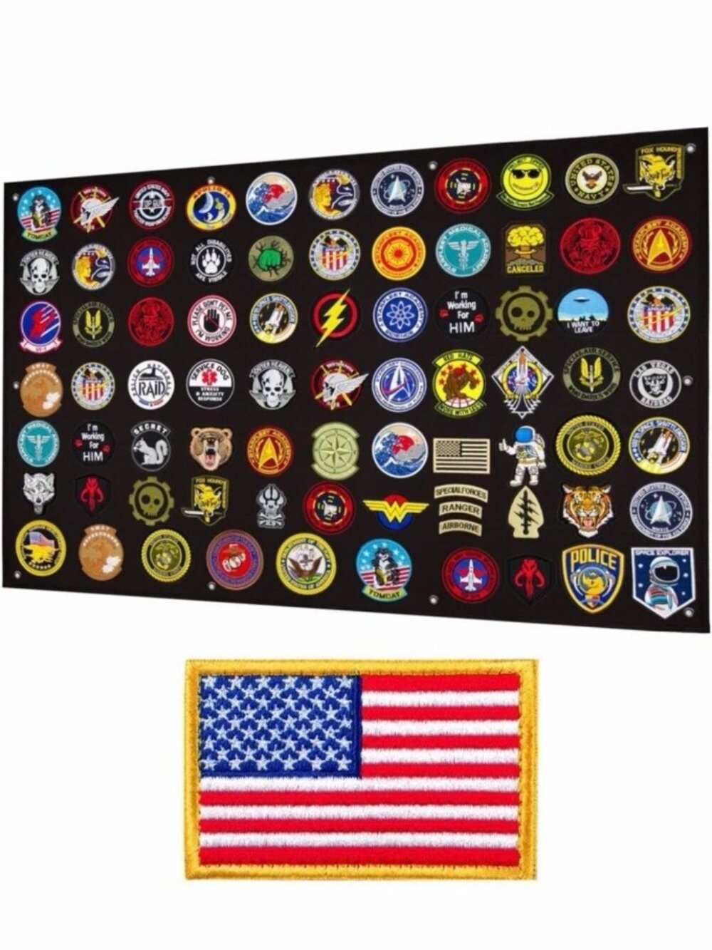 Tactical Patch Display Panel Holder Board for Military Army Combat Morale